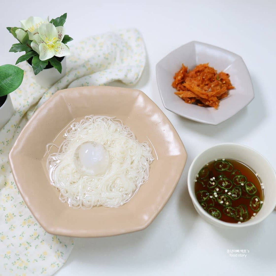 찍어먹는 쯔유간장 냉국수