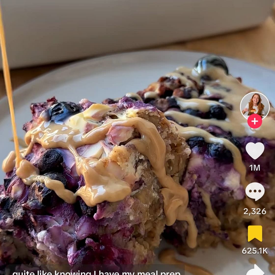 Blueberry Peanut Butter Oats
