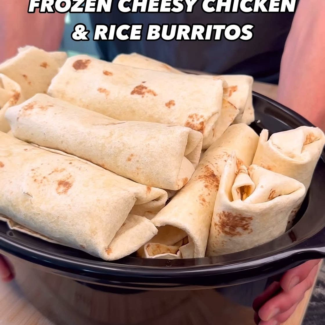Frozen Cheesy Chicken & Rice Burritos