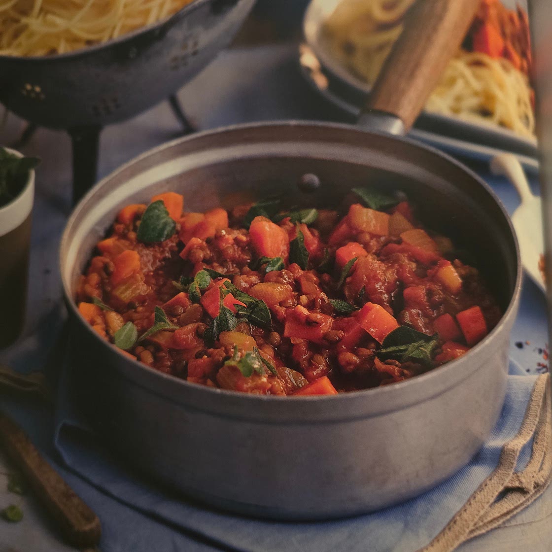 Spaghetti with Lentil Bolognese