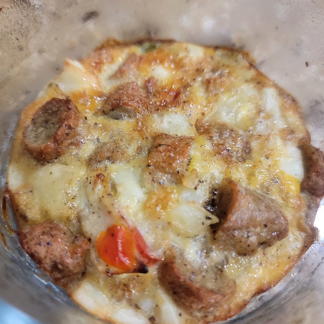 Chicken sausage Egg bakes