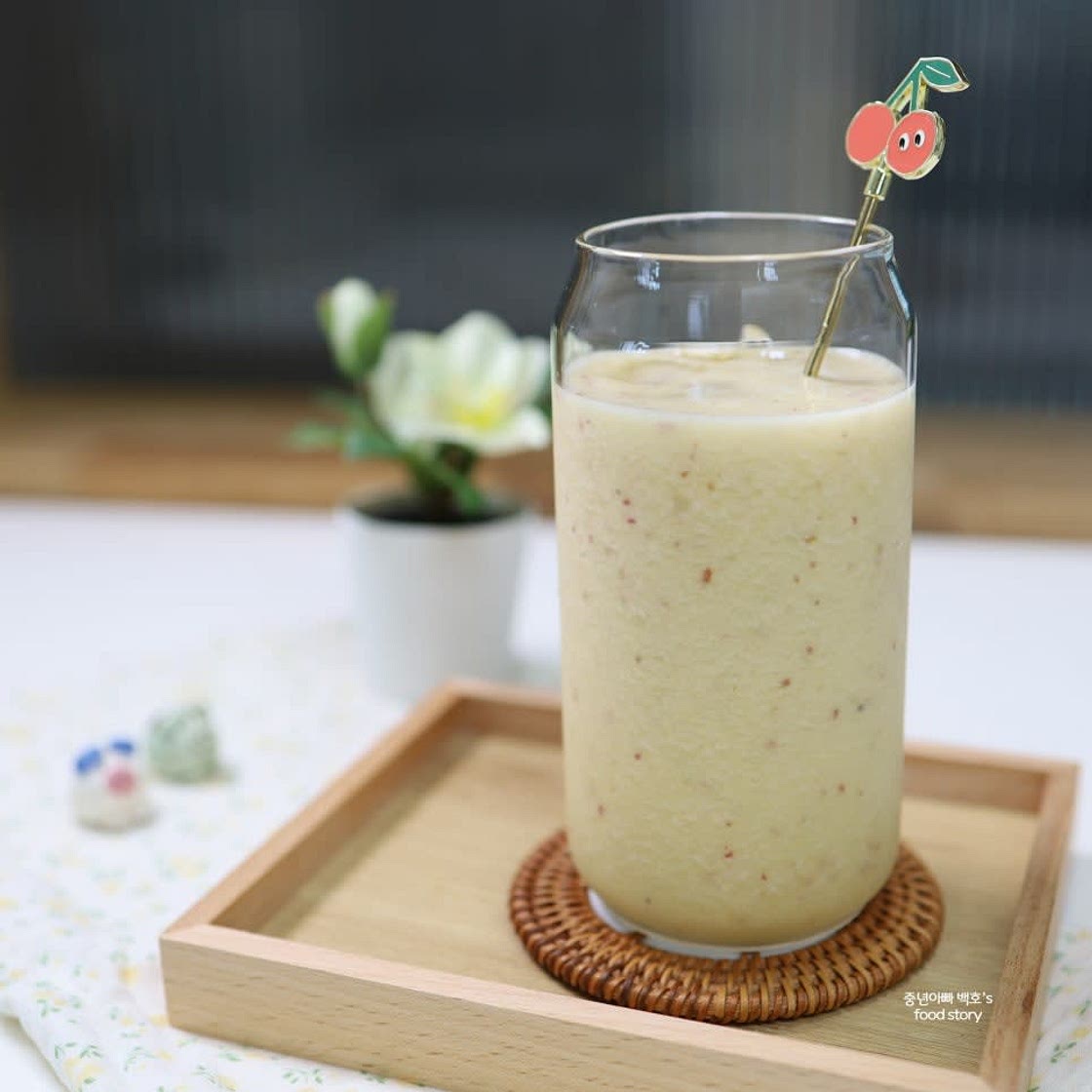 사과 바나나주스