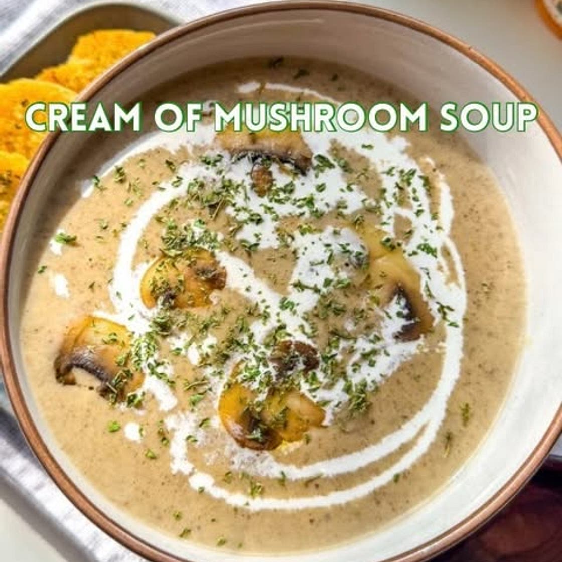 Cream of Mushroom Soup Recipe ⤵️