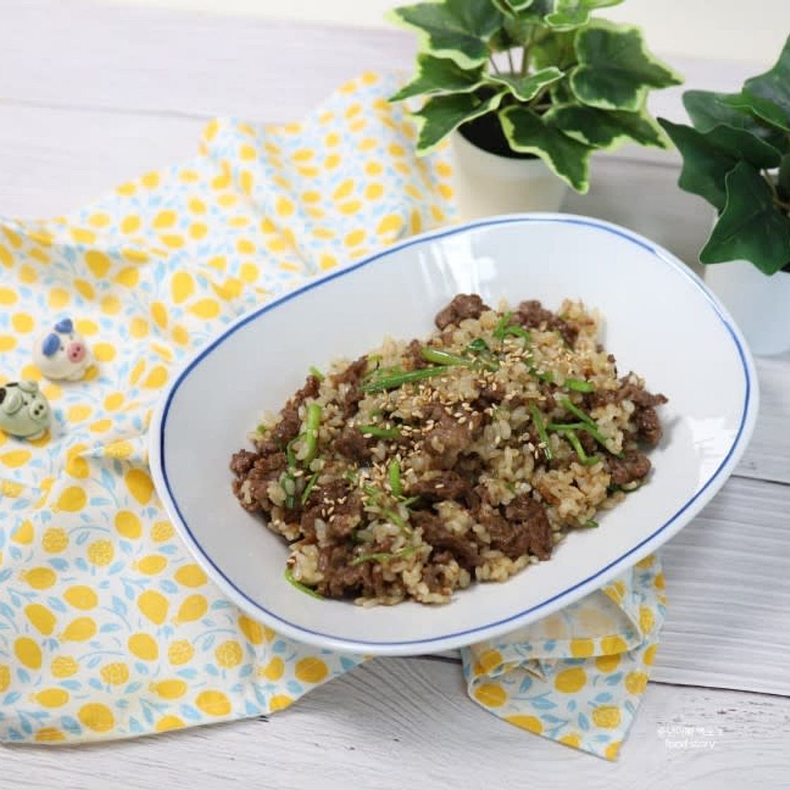 소불고기 미나리볶음밥