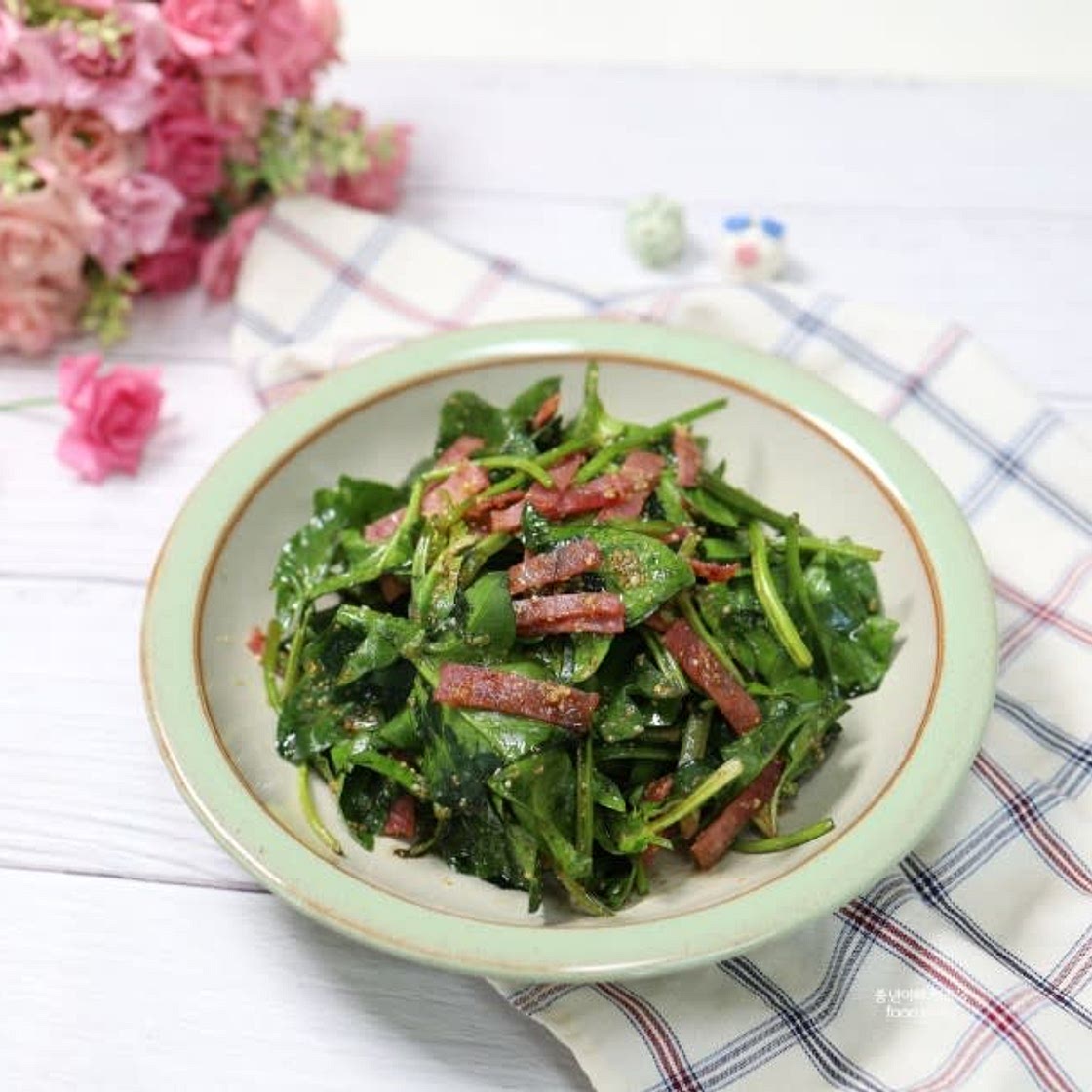 백종원 시금치 샐러드