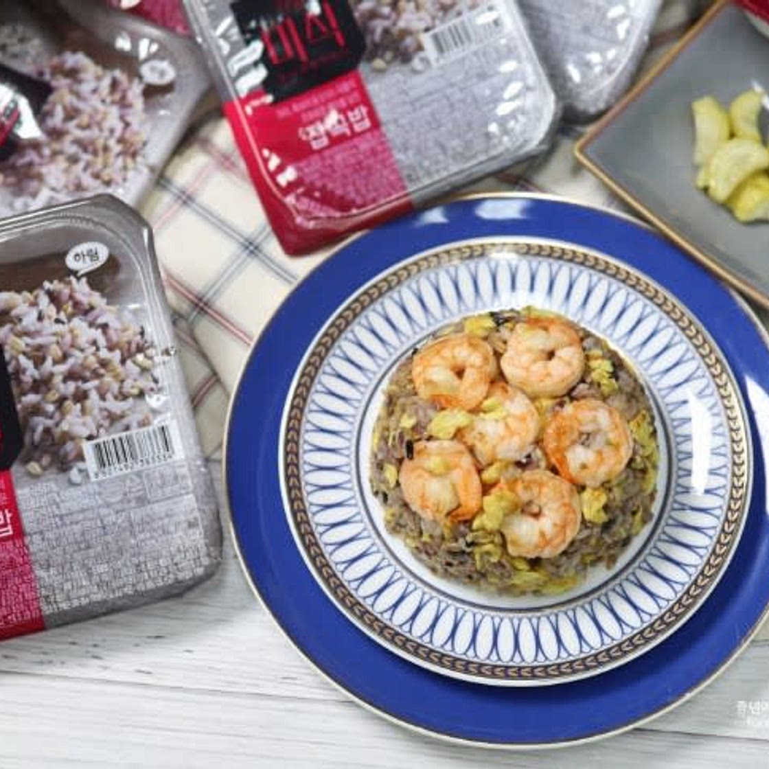 더미식 잡곡밥으로 만든 새우볶음밥