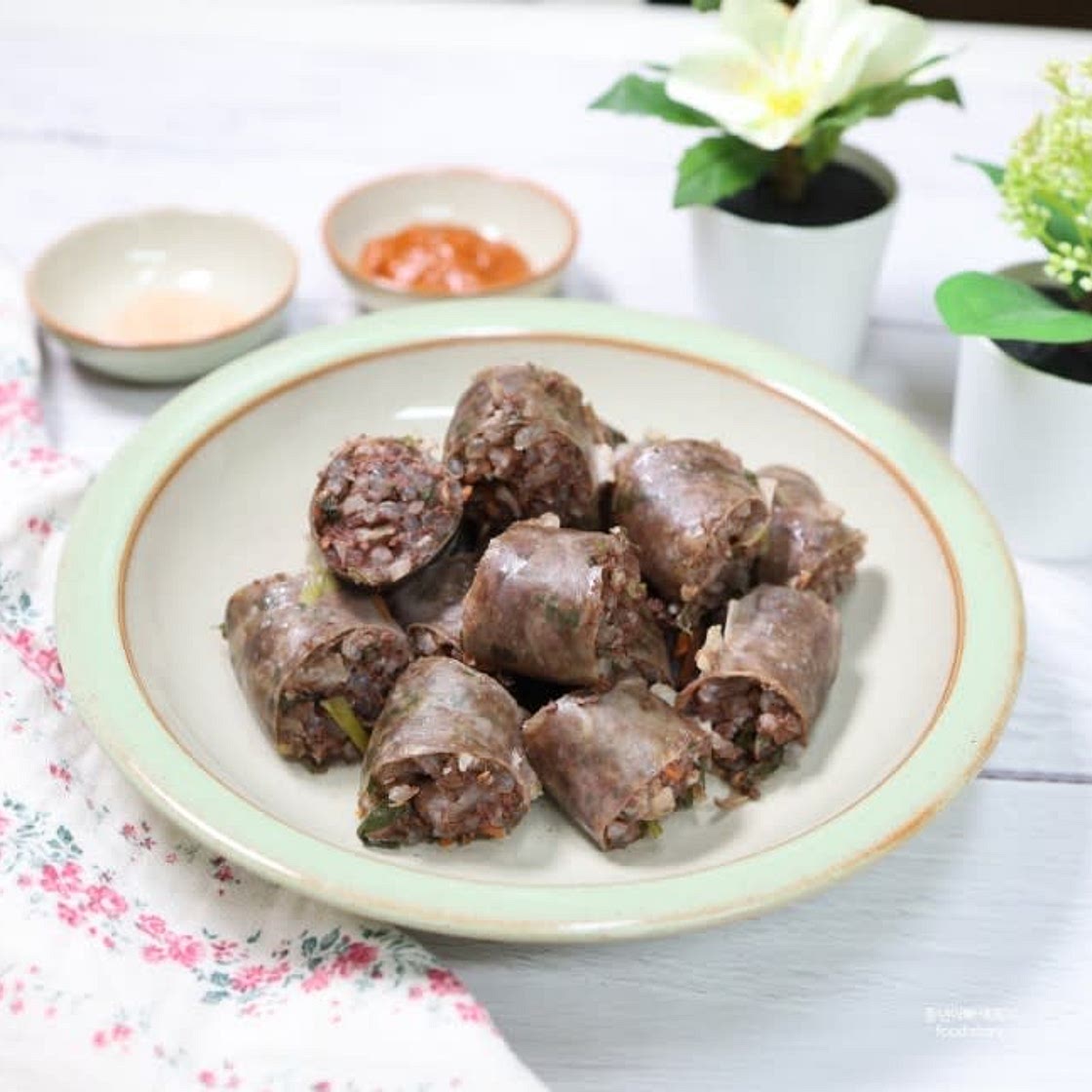 냉동순대 찌는법 (대나무찜기 활용)