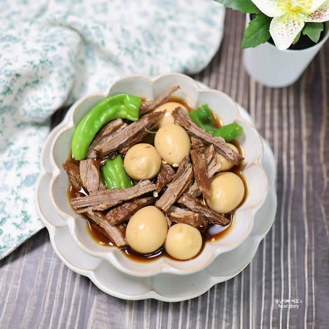 백종원 소고기 메추리알 장조림