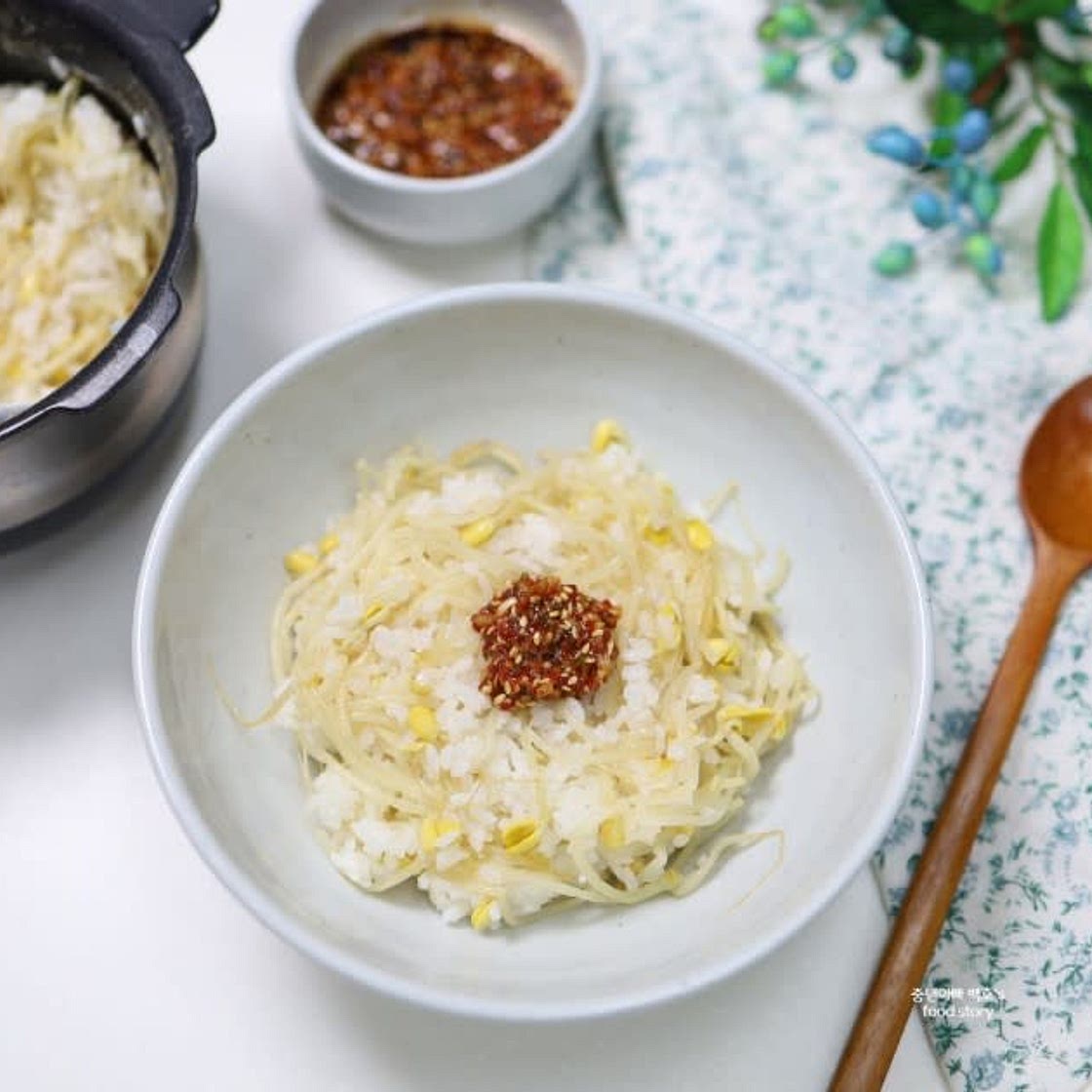 전기밥솥 콩나물밥