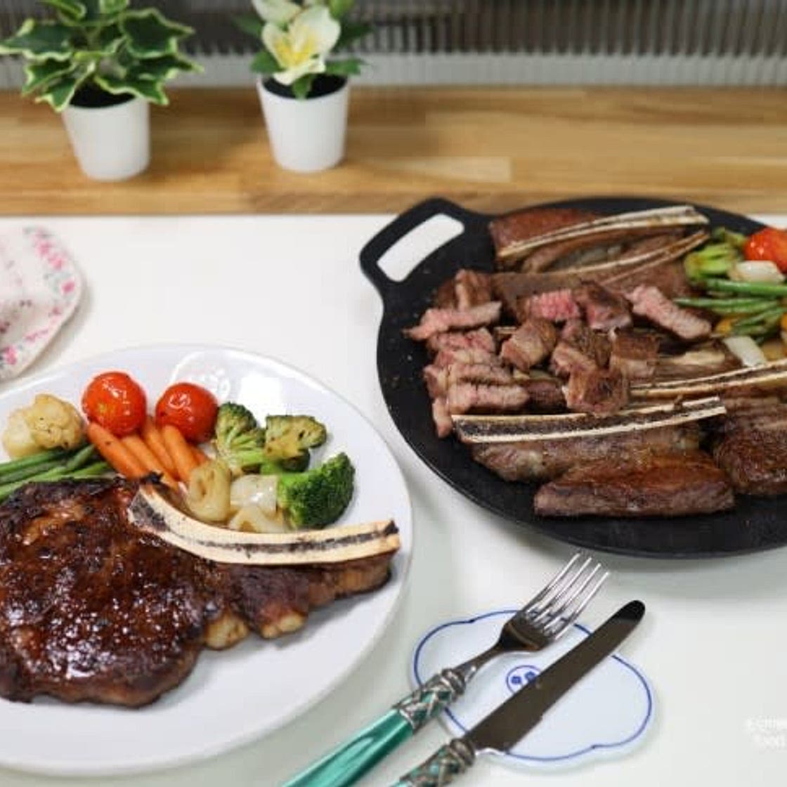 토마호크 스테이크 굽기