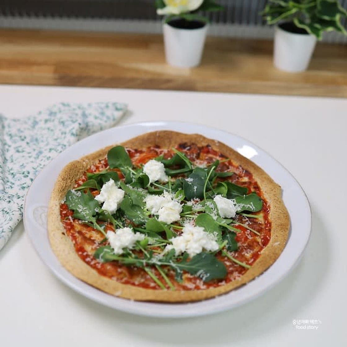 또띠아 피자 - 루꼴라 피자