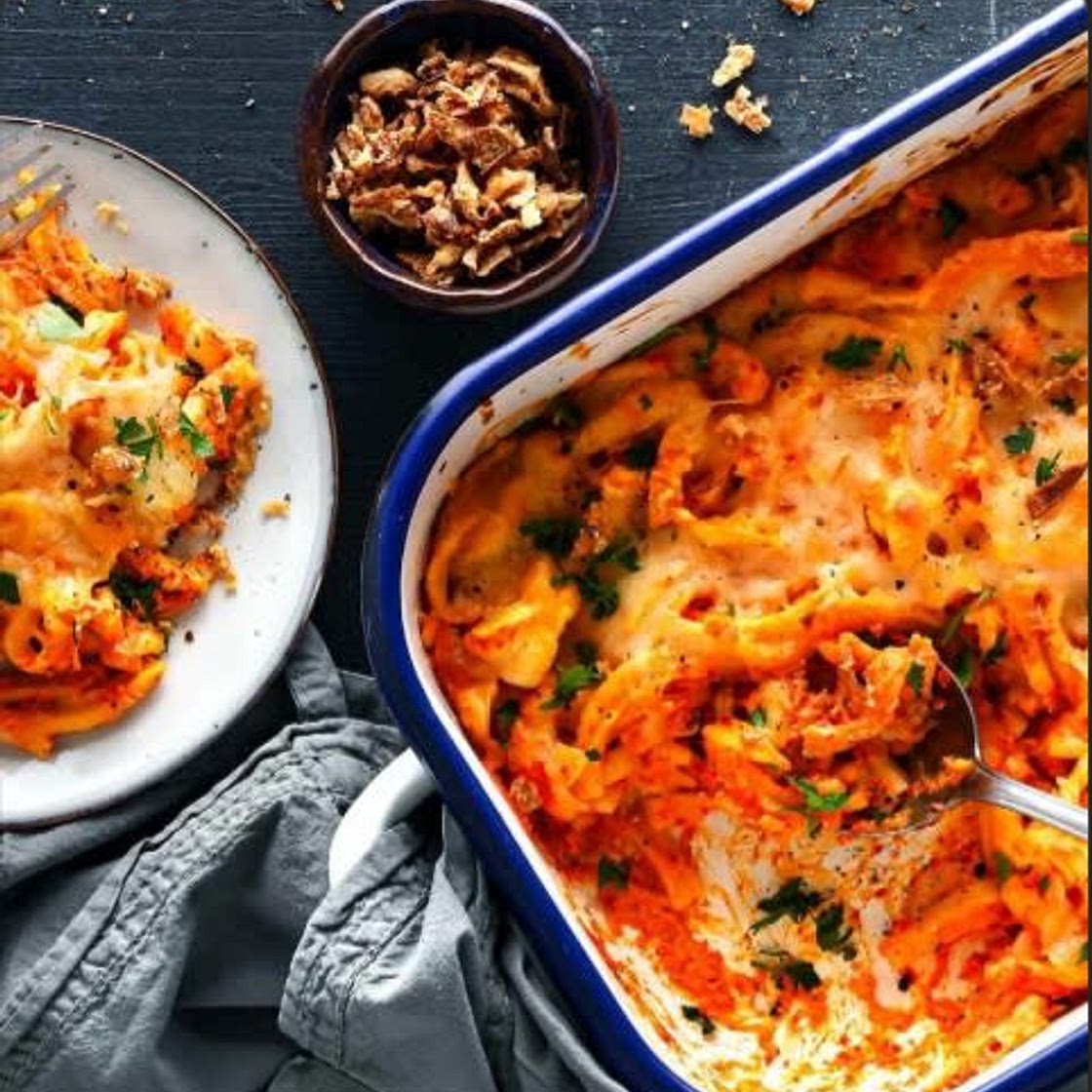 Paprika-Spätzle-Auflauf