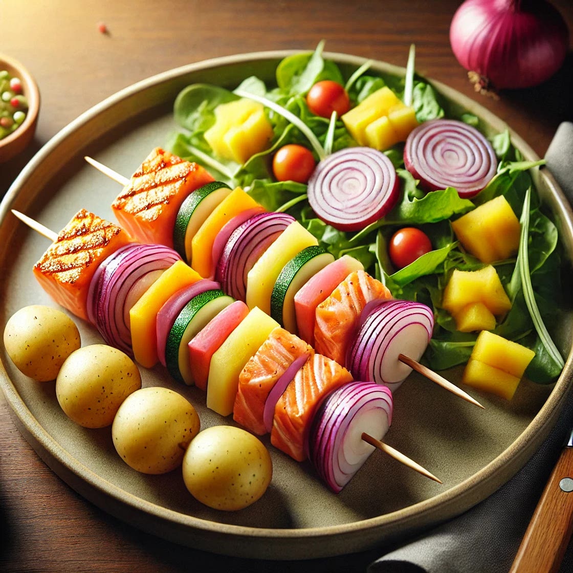 Brochette de saumon recette hiver