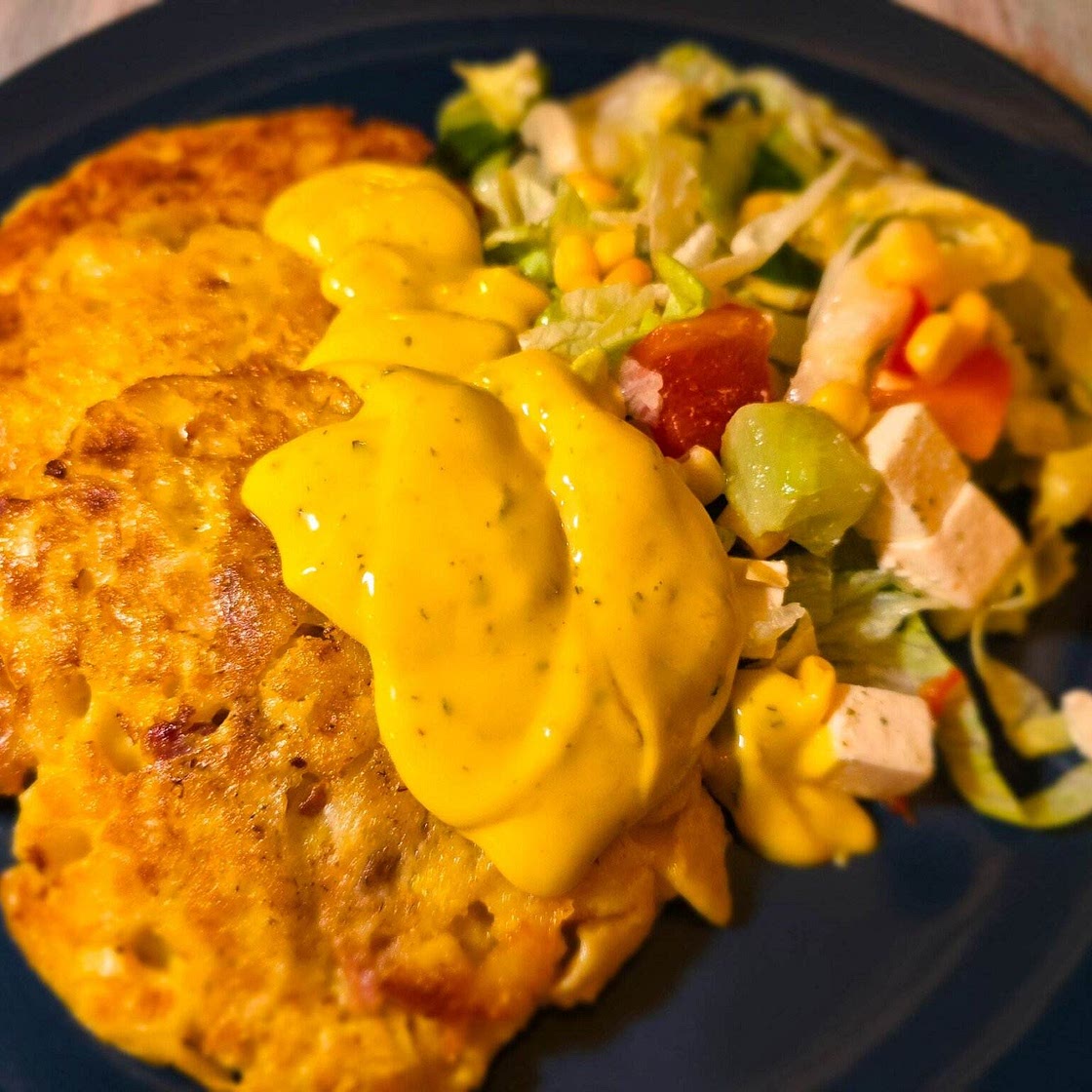 Macaroni and bacon patties