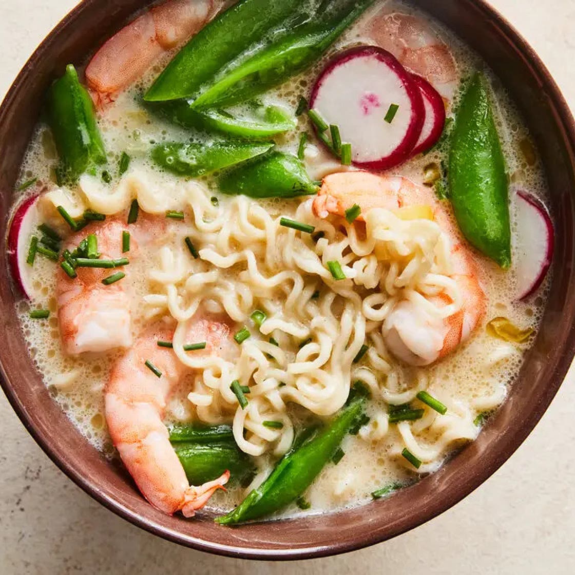 Creamy Miso Ramen With Shrimp