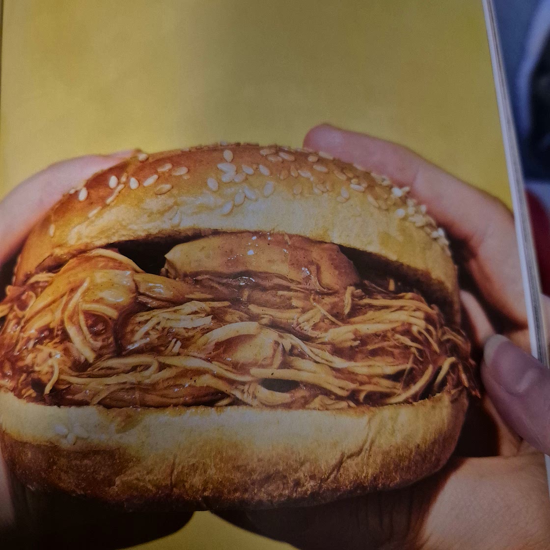 Honey BBQ Shredded Chicken Burgers