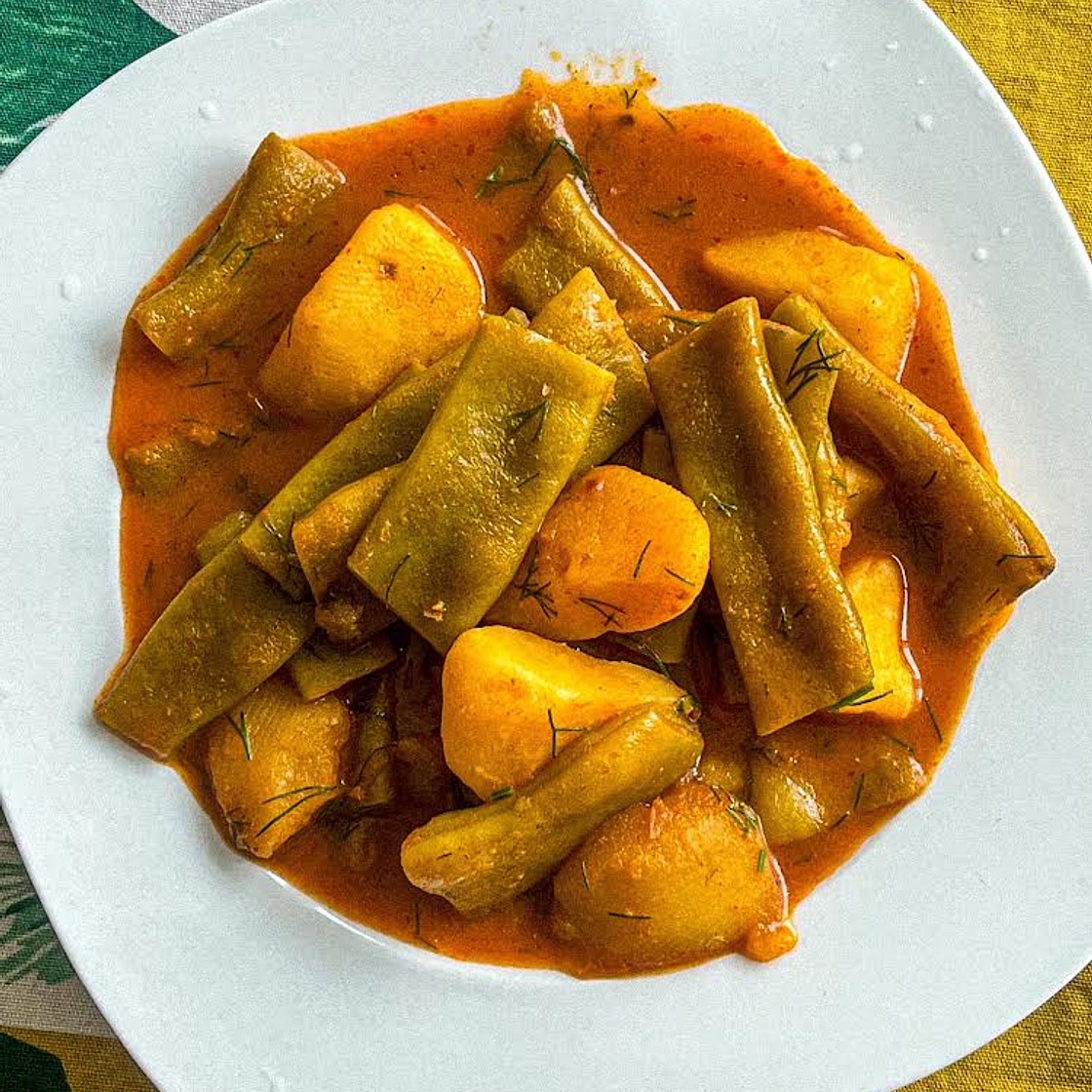 Italian Green Beans and Potato Stew