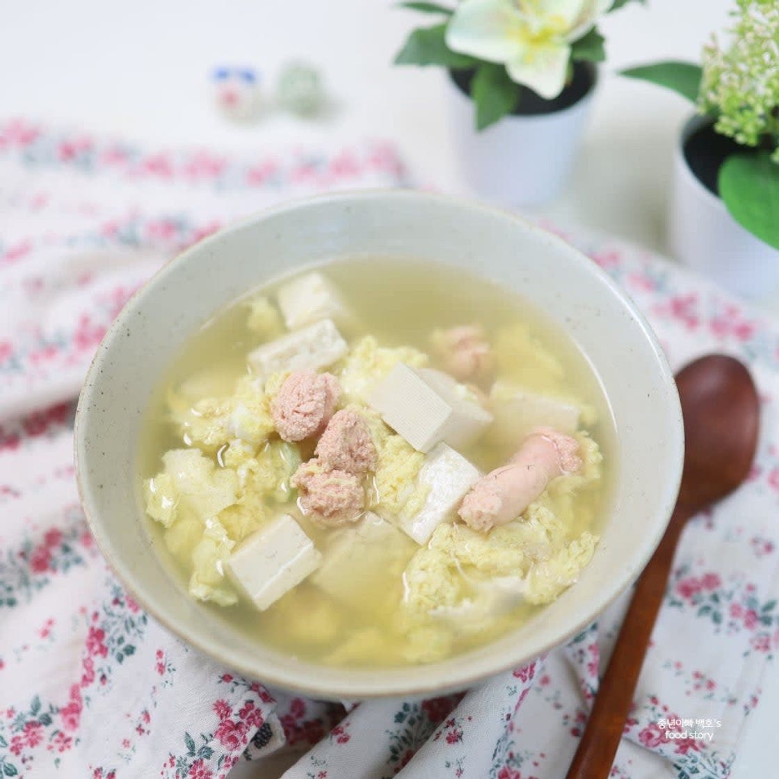 명란 두부계란국