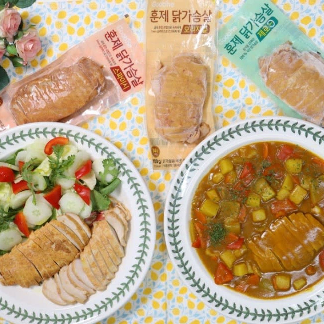 훈제 닭가슴살 카레 만들기