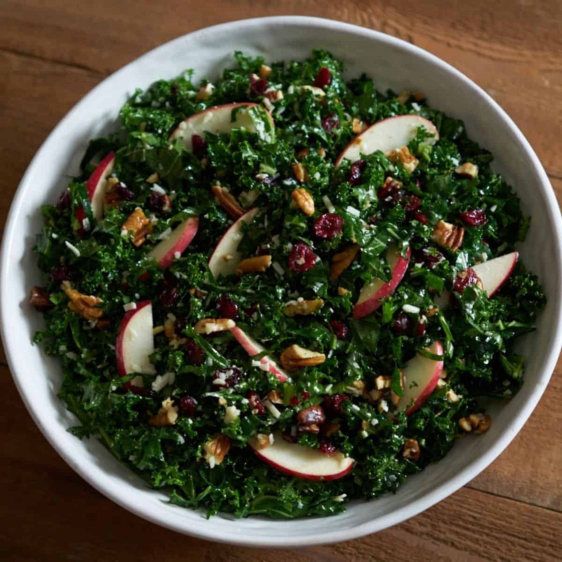Apple, Cranberry & Kale Salad
