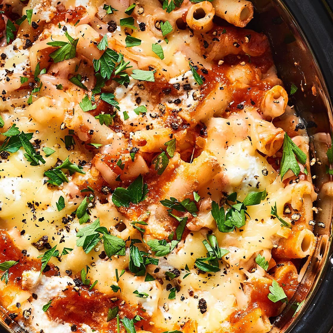 Slow Cooker Baked Ziti