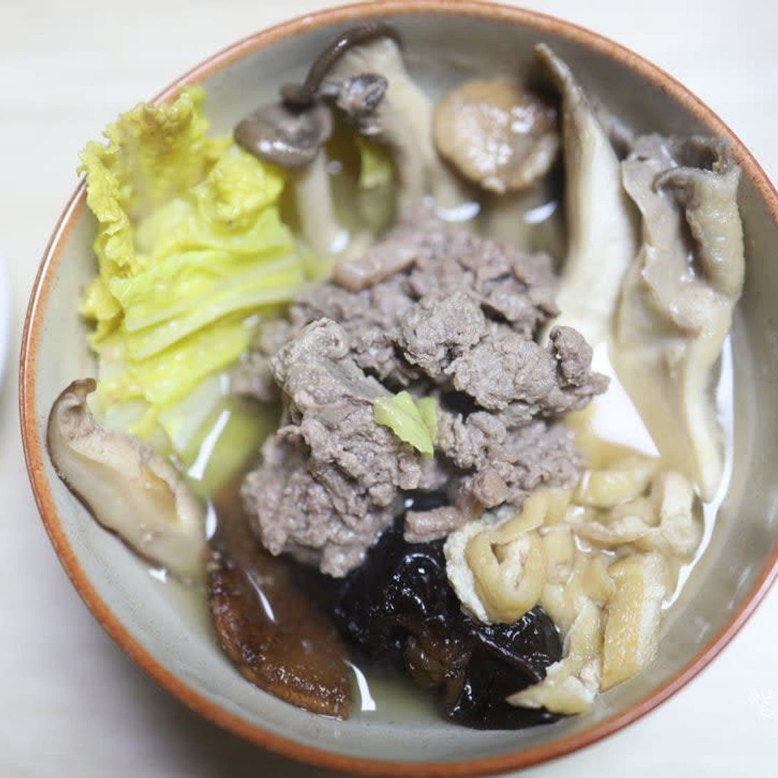 소불고기 버섯전골