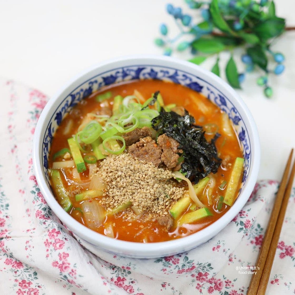 백종원 얼큰 장칼국수