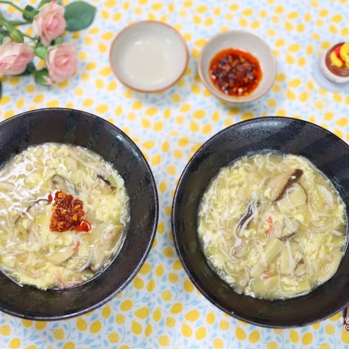 중국식 계란탕 (산라탕)