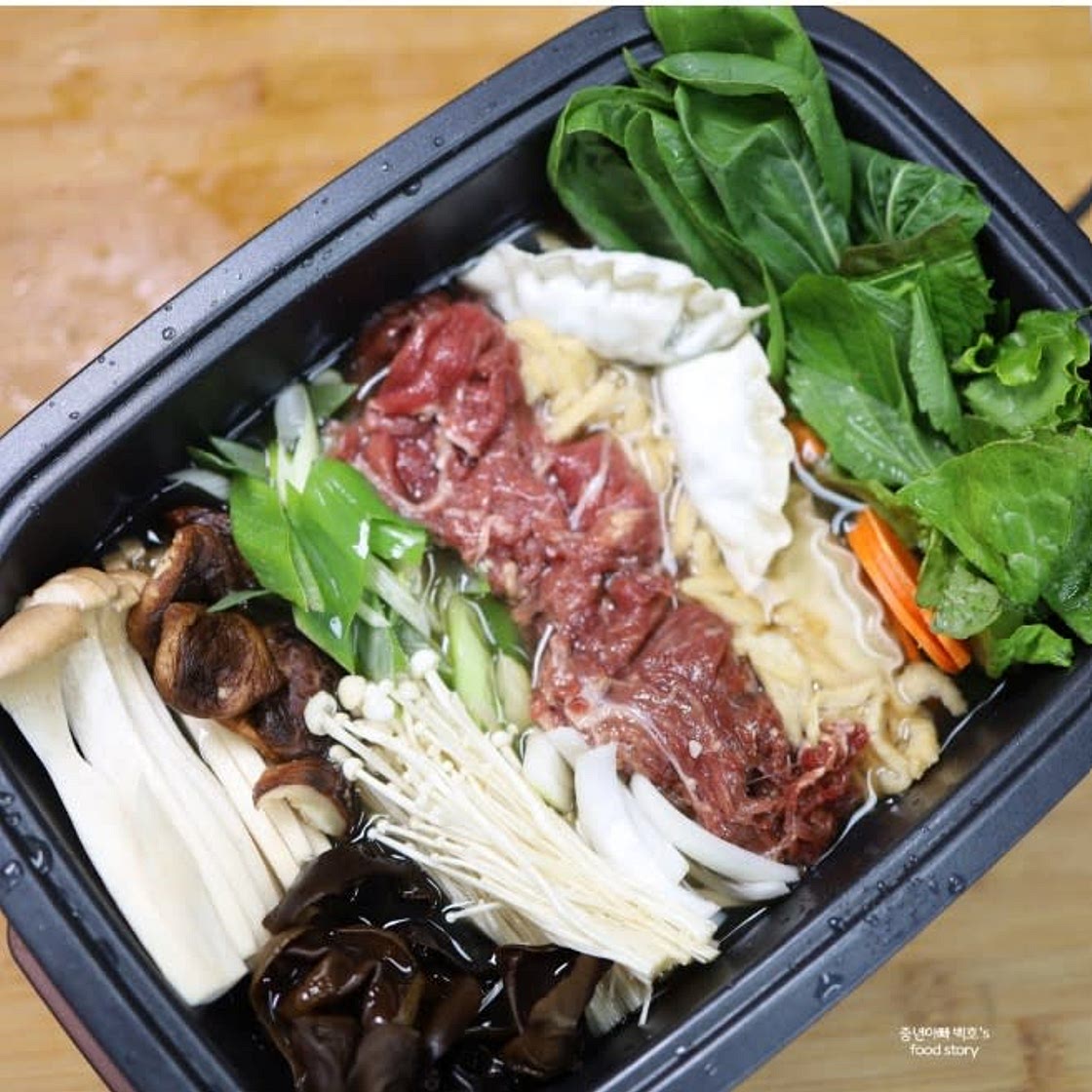 소불고기 버섯전골