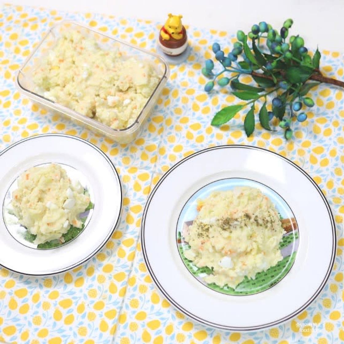 으깬 계란 감자샐러드