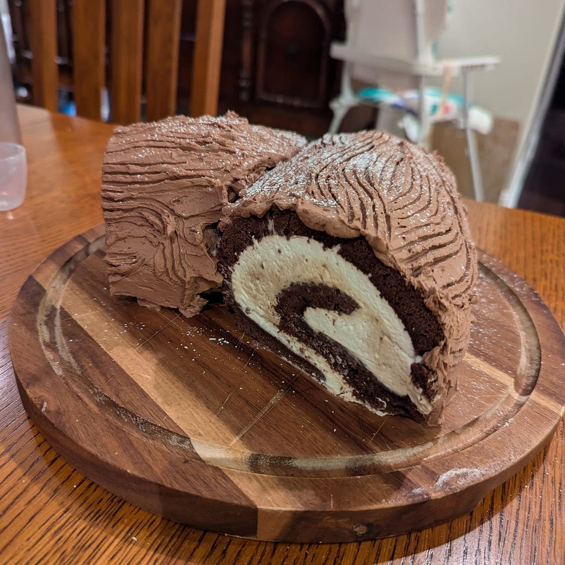 Yule Log Cake (Bûche de Noël)