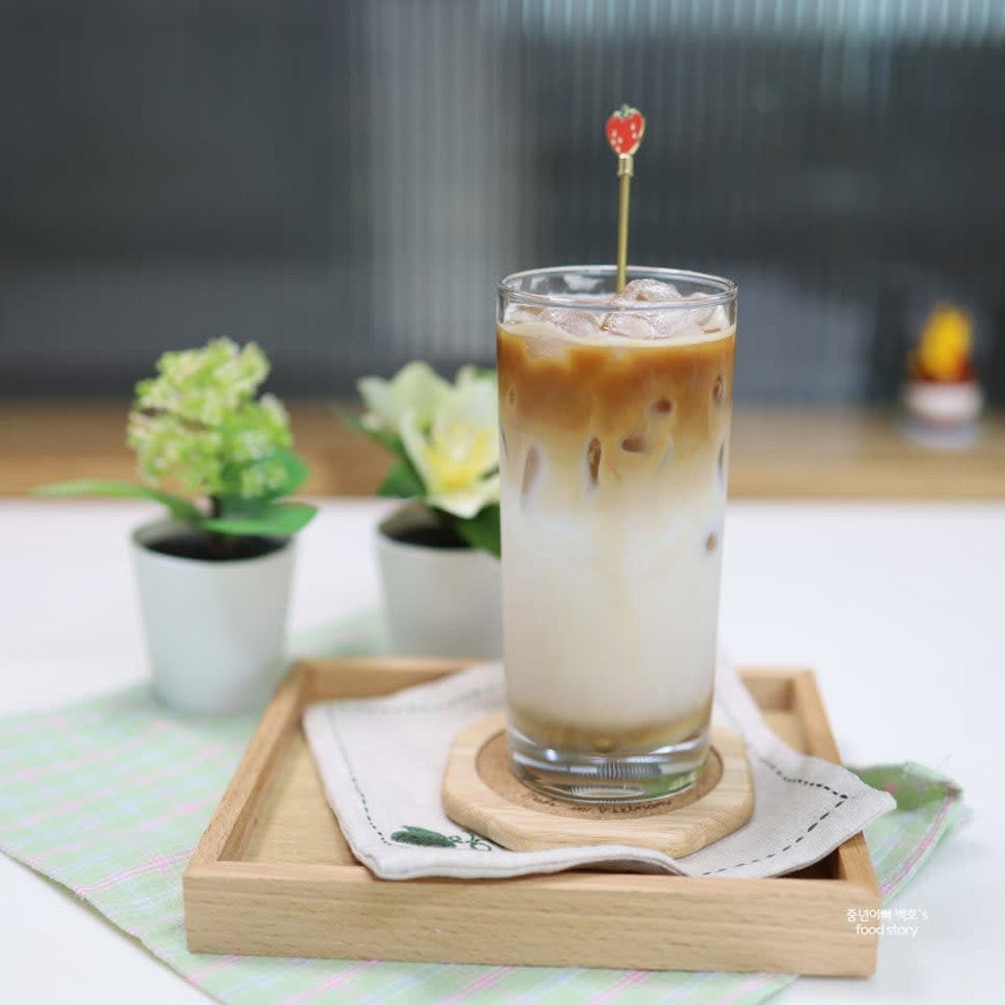 아이스 바닐라라떼