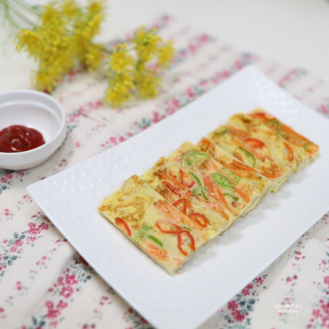 팽이버섯 계란전