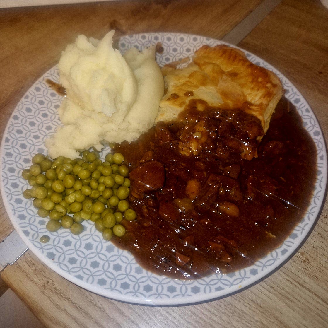 Beef, Guiness and Stilton Pie
