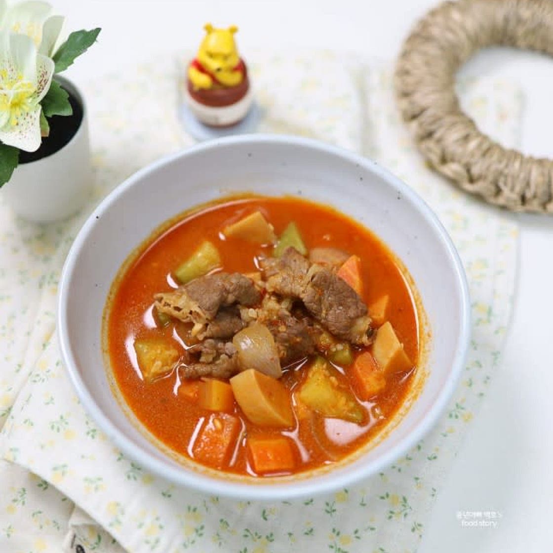 차돌박이 애호박 고추장찌개