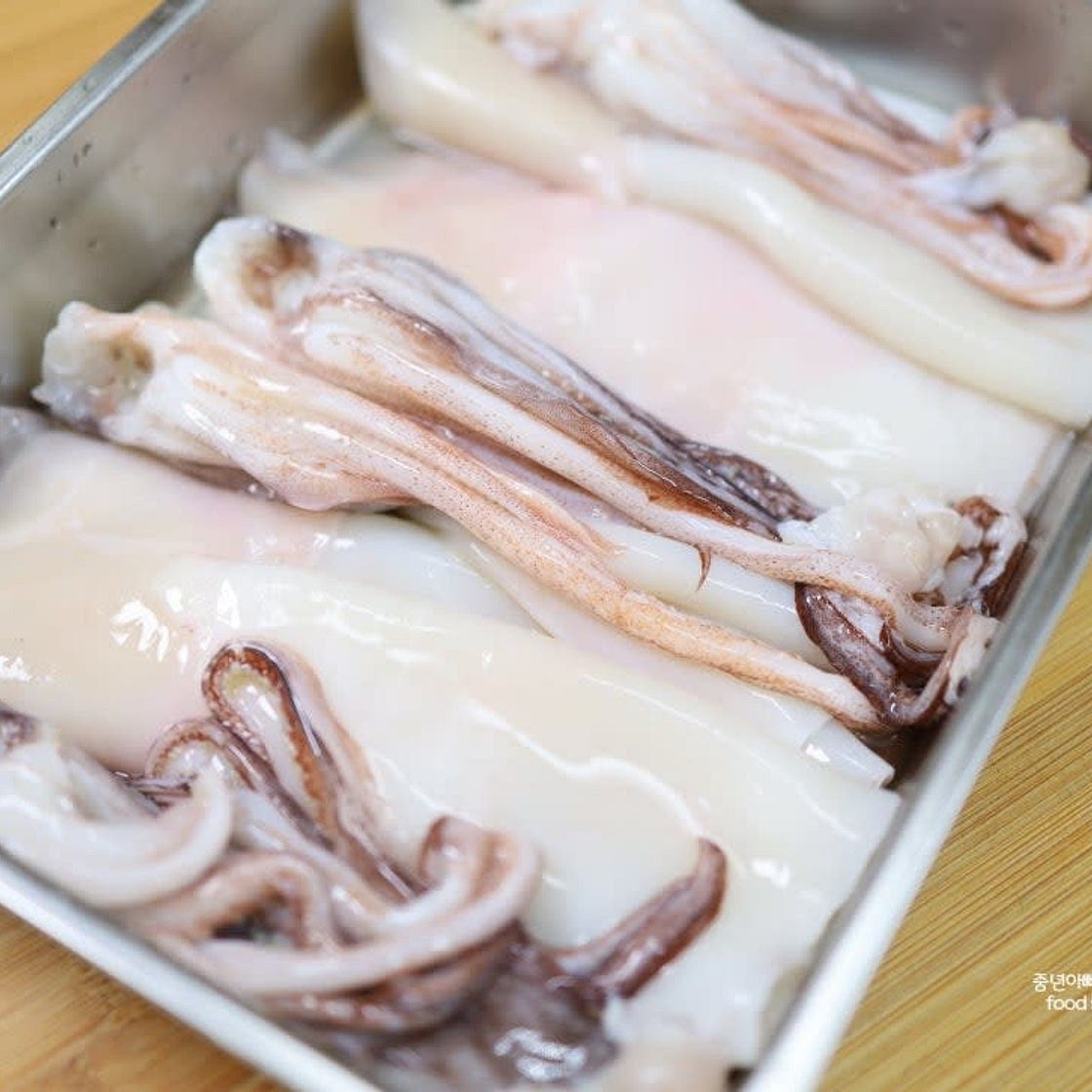 코스트코 생물오징어 손질 껍질 벗기기, 쉬운 손질법