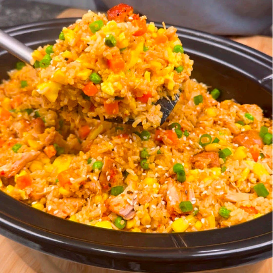 Chili Garlic Chicken Fried Rice