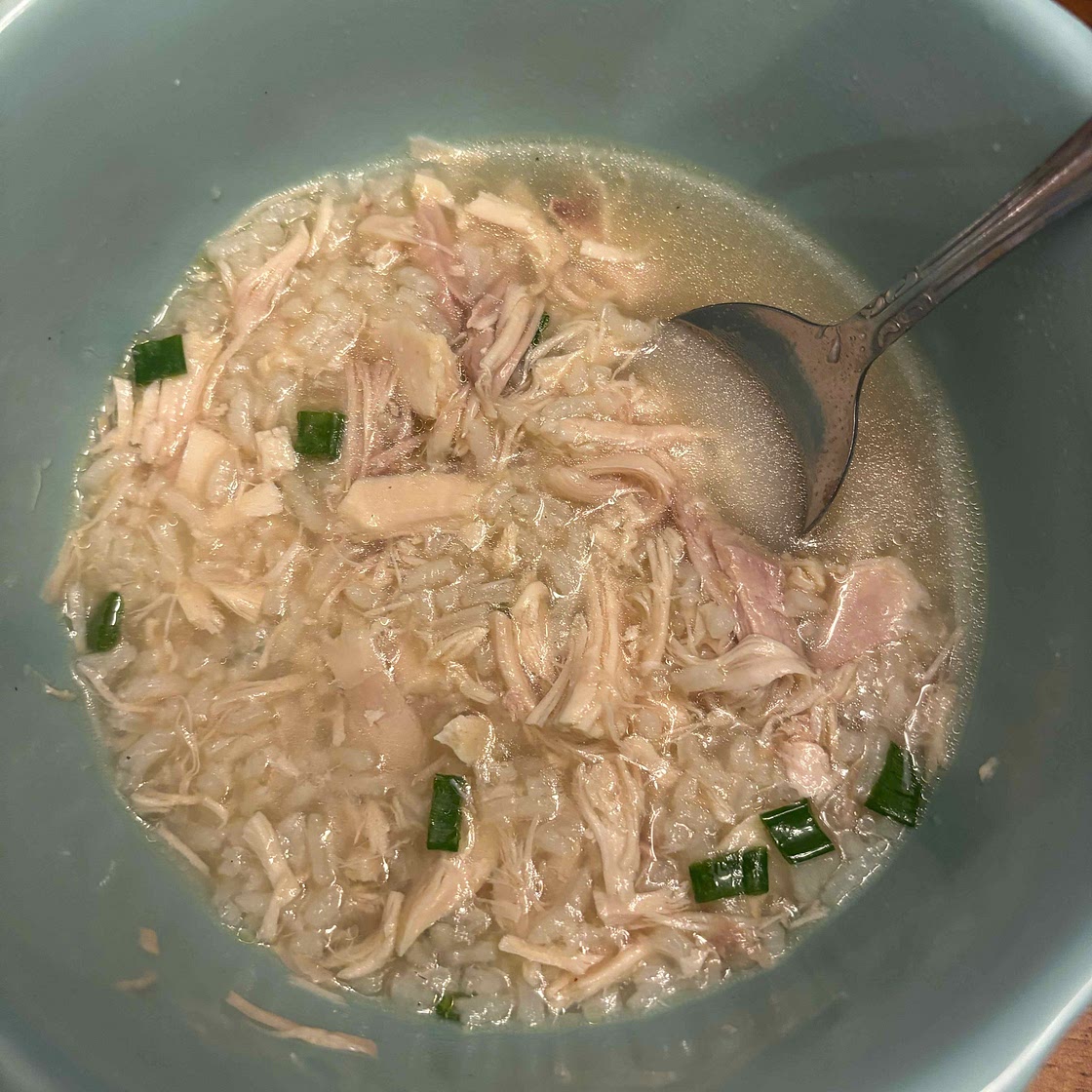 Chinese Chicken Rice Soup (One Pot)
