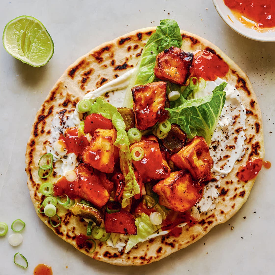 Halloumi & Sweet Chilli Jam Flatbreads