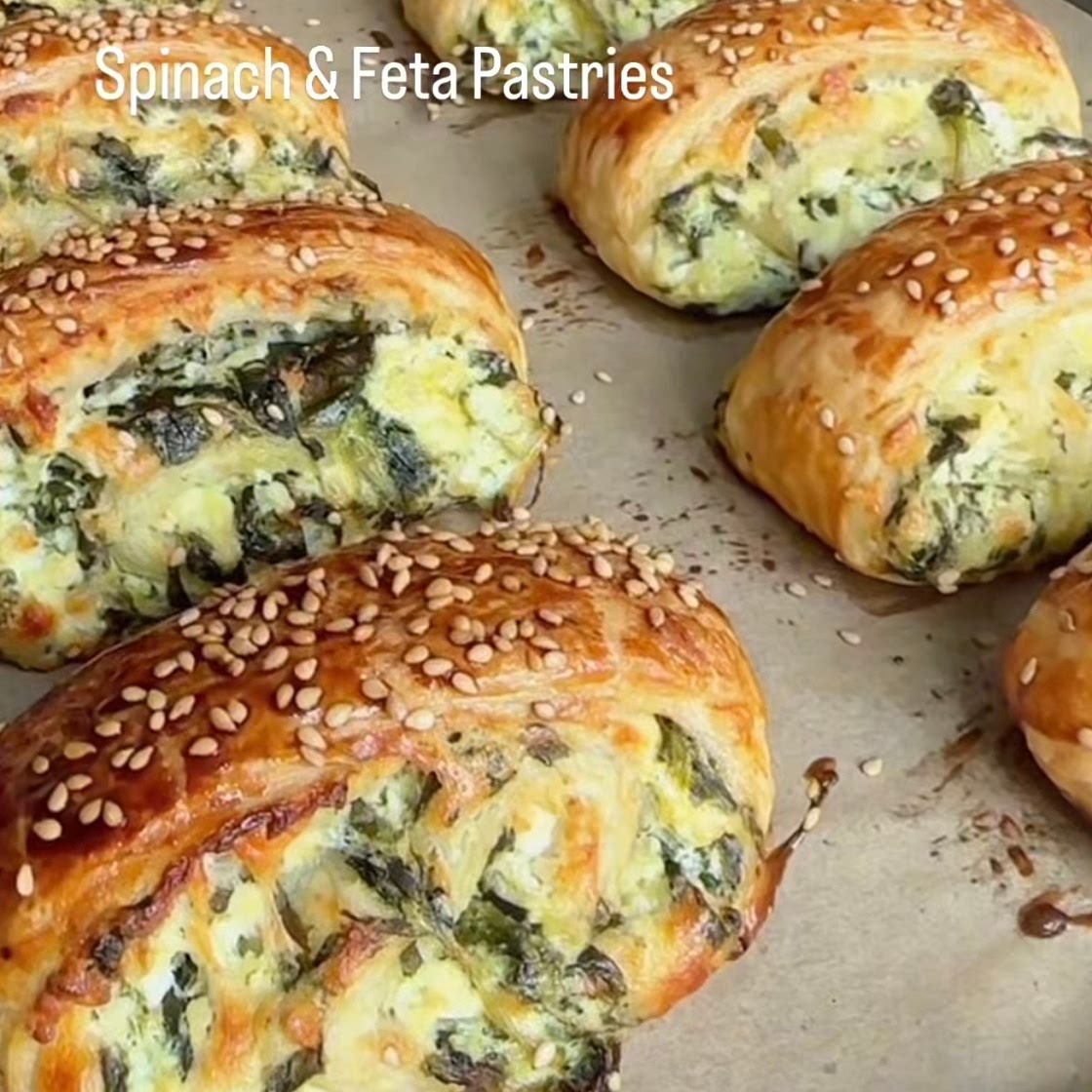 Spinat Feta Schnecken