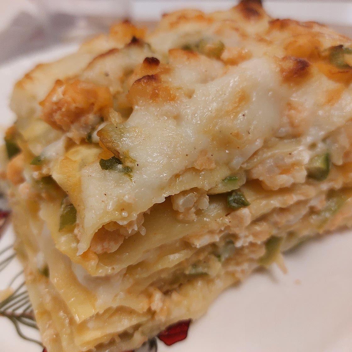 Lasagne -  Prawns, Salmon, and Asparagus