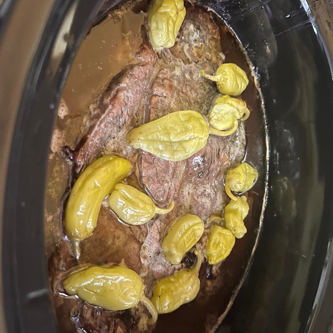 Mississippi Roast (Slow Cooker Pepperoncini Pot Roast) After 3rd Week