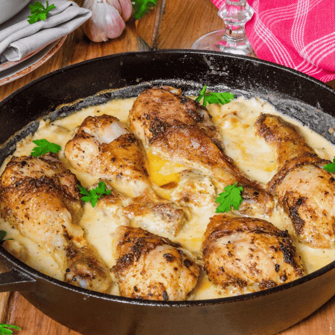 Salvadoran Chicken in Cream Sauce