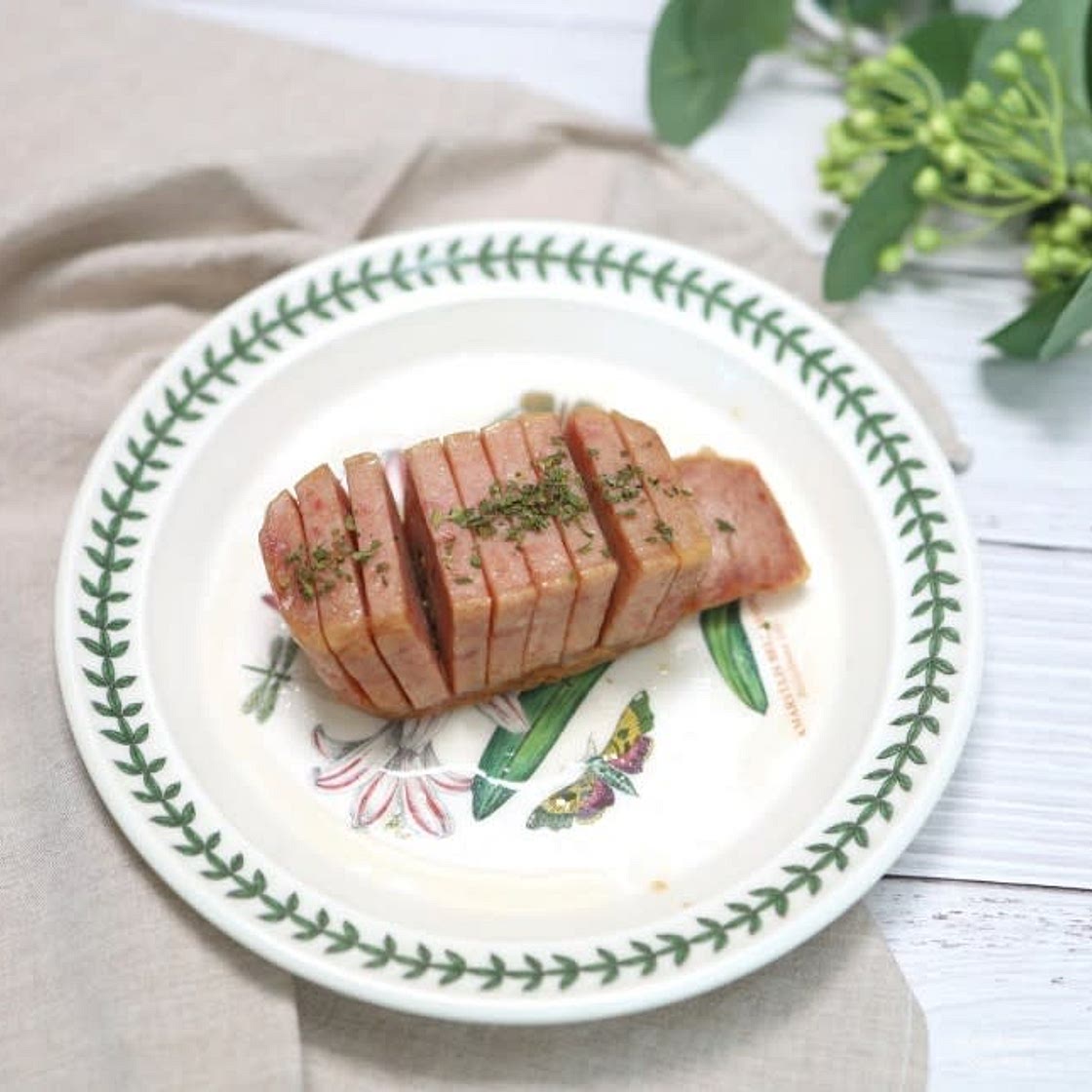 스팸 전자레인지 통구이