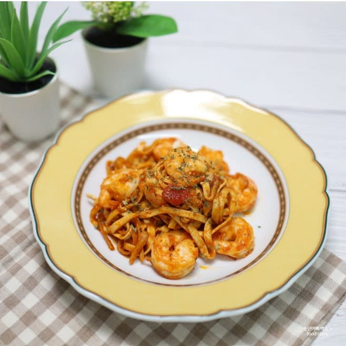 두부면 토마토새우파스타