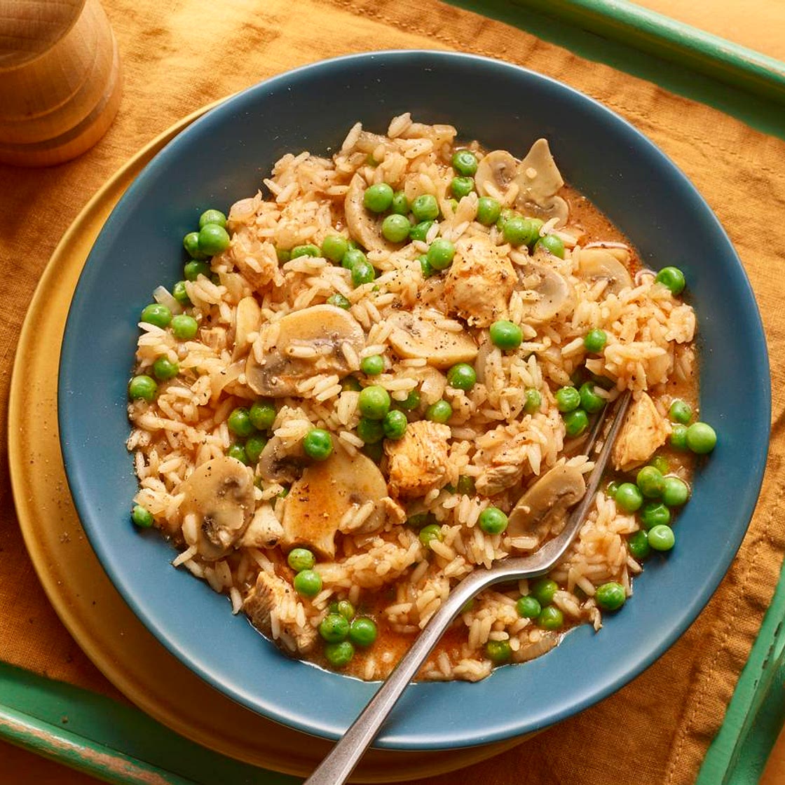 Microwave chicken savoury rice
