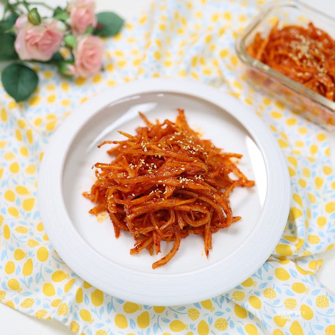 백종원 고추장 진미채볶음 레시피 부드러운 마요네즈 백진미채 요리