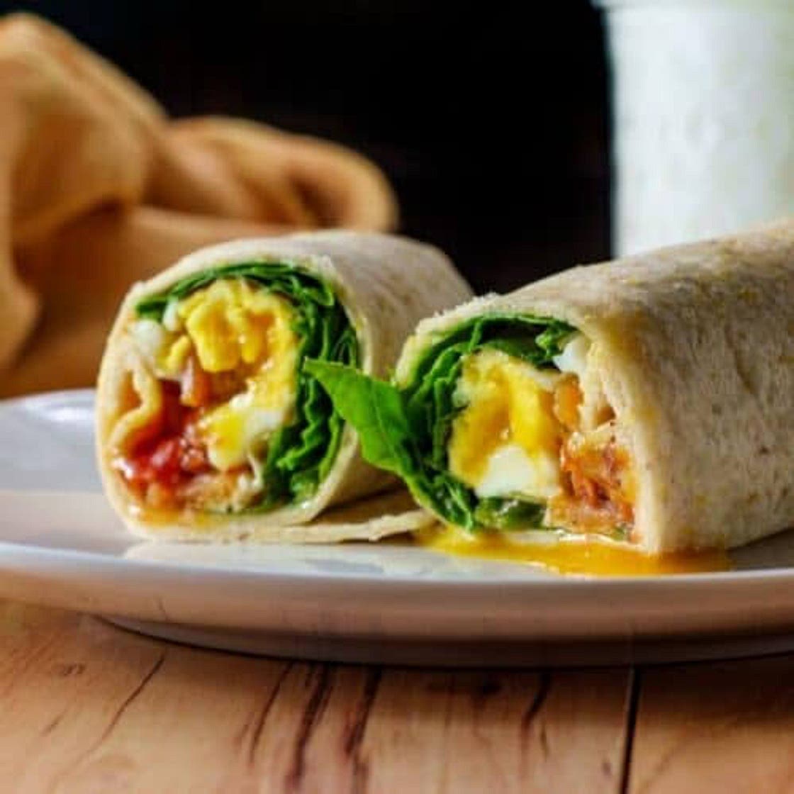 Scrambled egg wrap