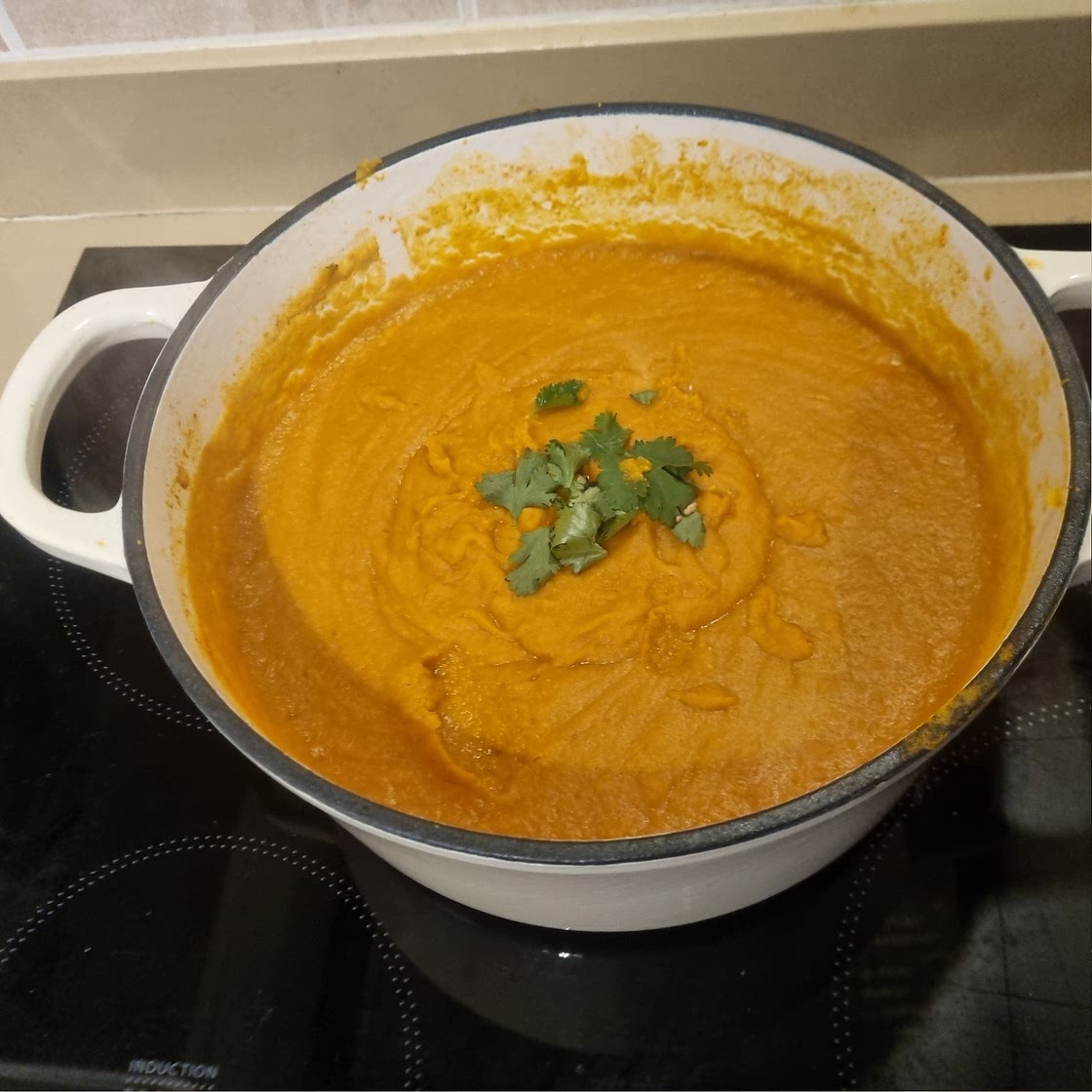 Moroccan Carrot Red Lentil Soup