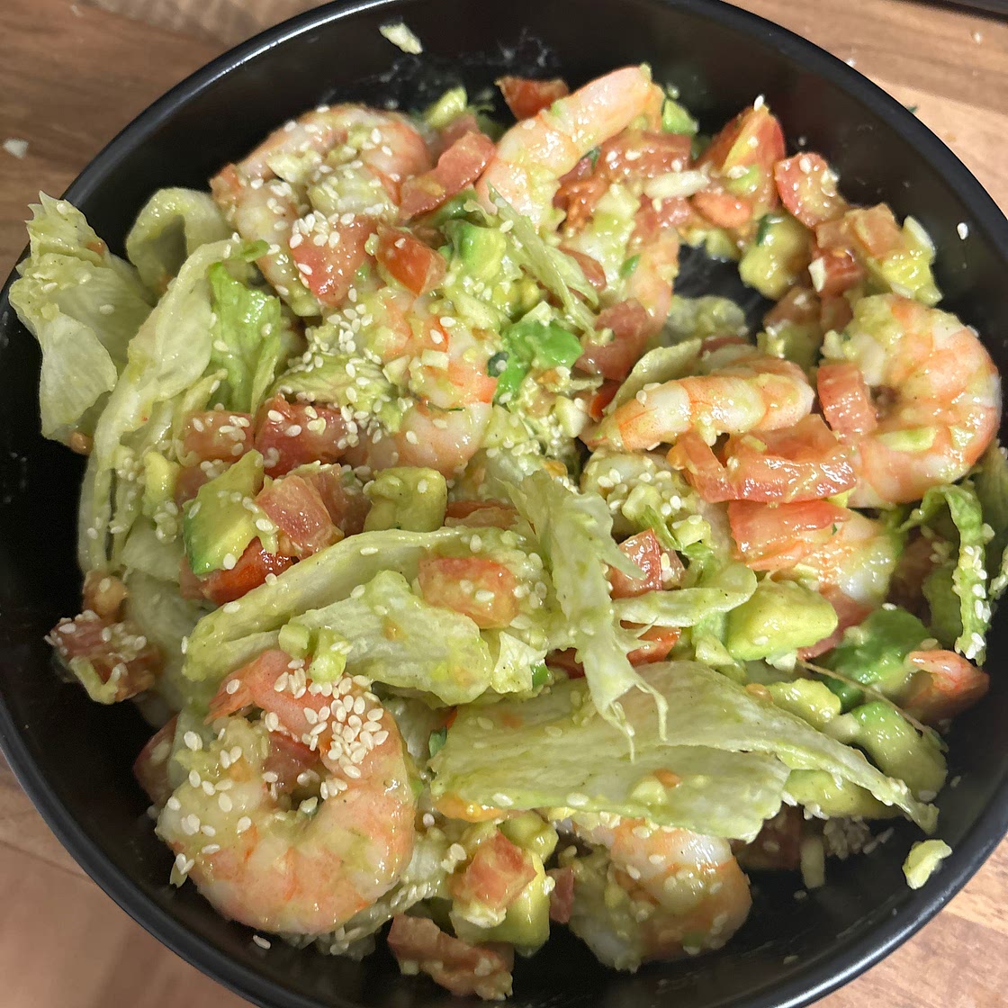 Low carb Avocado & Shrimp salad